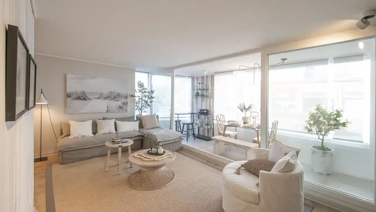 Galería y videos de proyectos inmobiliarios en Reñaca, Viña del Mar de Makroplaza - Piloto Departamento 1 dormitorio + 1 baño - B1