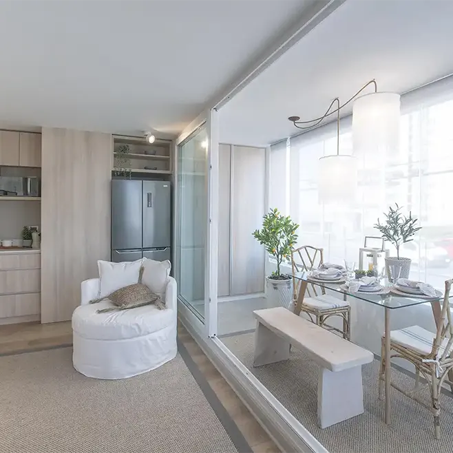 Venta de departamento en Reñaca, Viña del Mar 1 dormitorio 1 baño de Makroplaza - Departamento Piloto